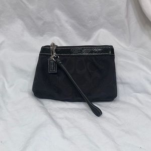 Black Coach Wristlet